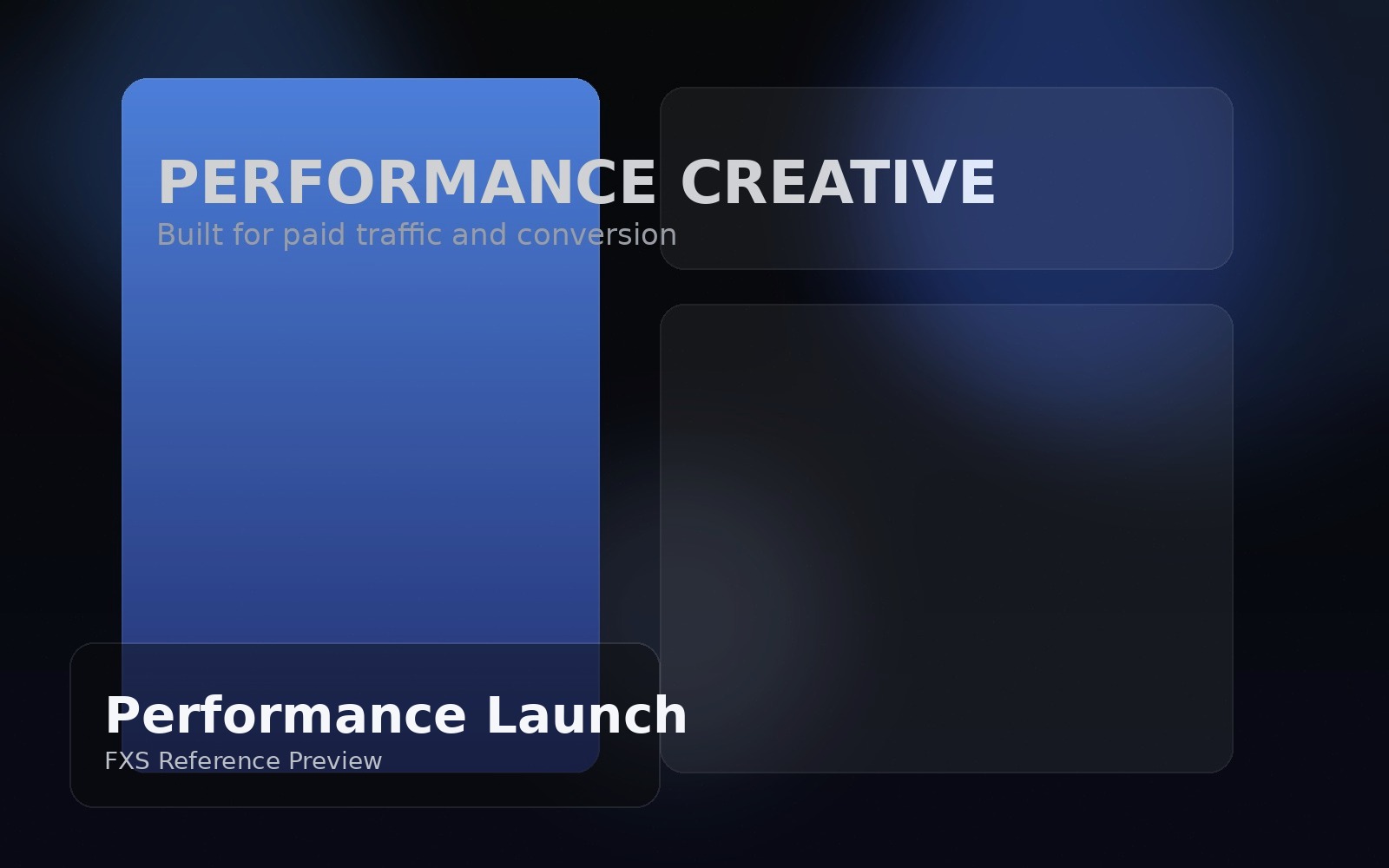 Videós kampány és performance kreatív – FXS Marketing referencia